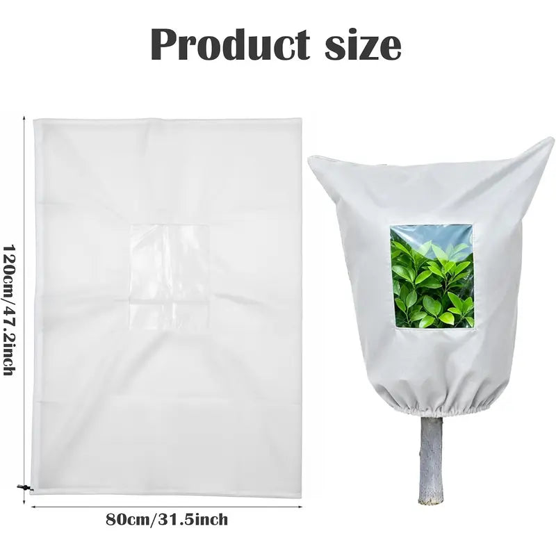 Frost in the Forecast? ❄️ Reusable Plant Protection Cover with Clear Window