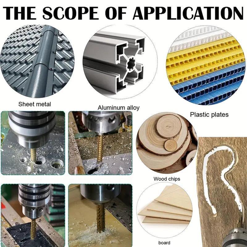 🔥Limited Time 50% Off✨🛠️ 6-Piece Serrated Side-Cutting Drill Bit Set