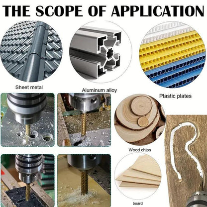 🔥Limited Time 50% Off✨🛠️ 6-Piece Serrated Side-Cutting Drill Bit Set