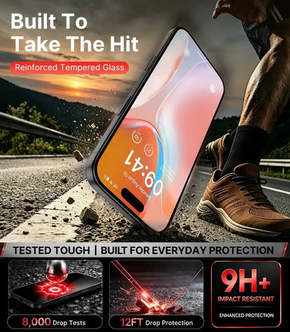 📱 PandaShield 2-Pack iPhone Screen Protectors – Privacy & HD Tempered Glass