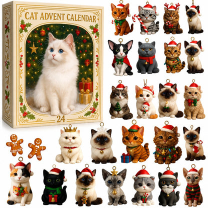 🐱Cat Lovers Advent Calendar 2026 - 24 Festive Cat Figurines