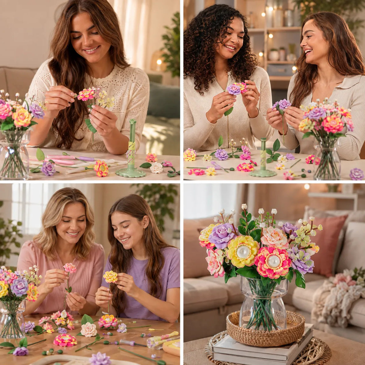 🌹DIY Blooming Flower Bouquet Kit — Create Handmade Flowers & Display Them