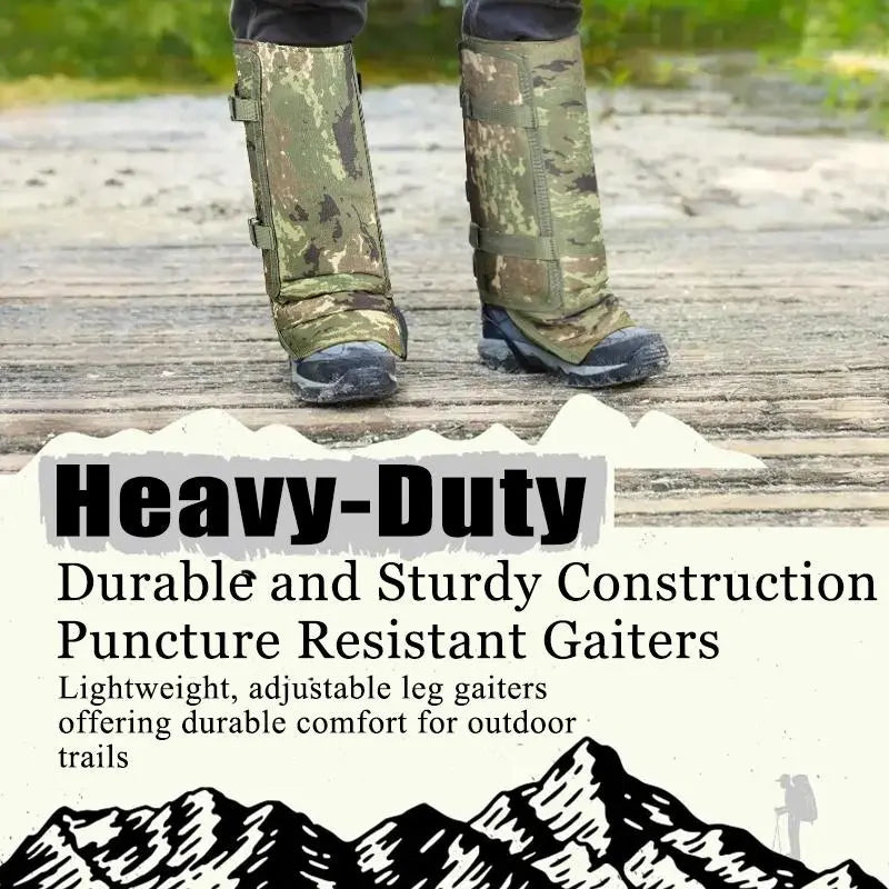 🐍 Snake-Resistant Outdoor Leg Gaiters – Protective Gear for Hiking, Hunting & Yard Work