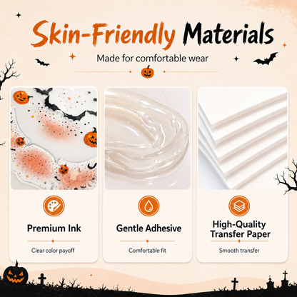 Halloween Under-Eye Face Stickers – Cute Spooky Makeup in Minutes