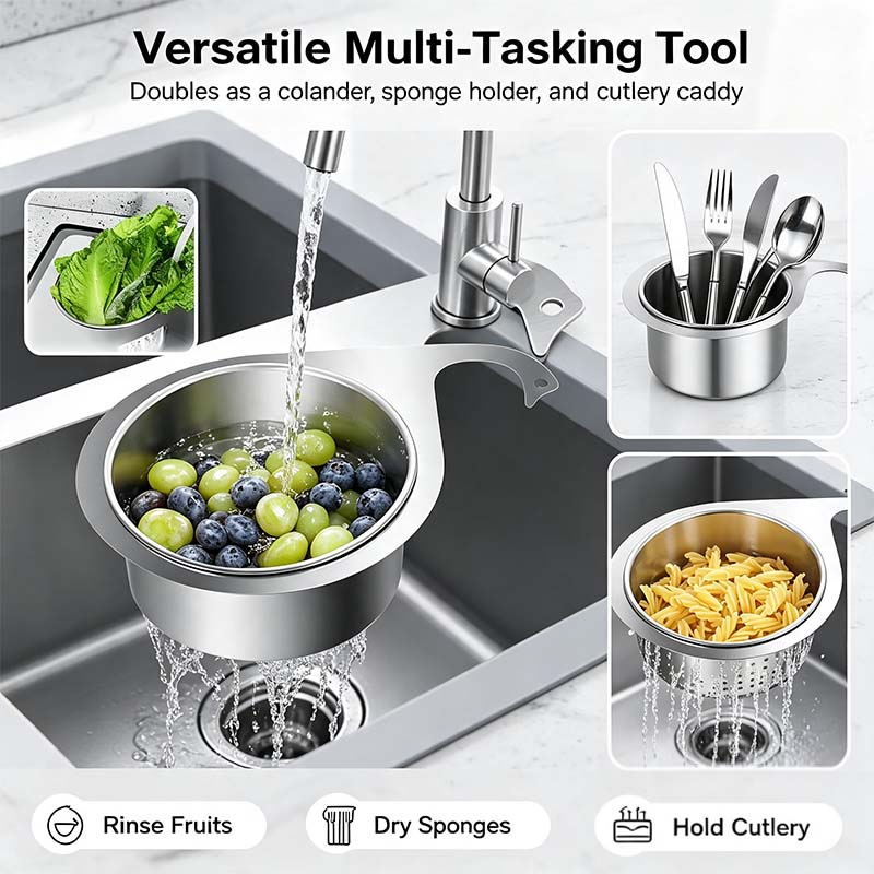 🦢💧Stainless Steel Swan Sink Strainer Basket