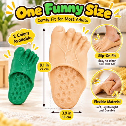 👣🎃 Halloween Monster Big Toe Slide Sandals – Funny Unisex Novelty Slippers for Spooky Season & Costume Parties 👹