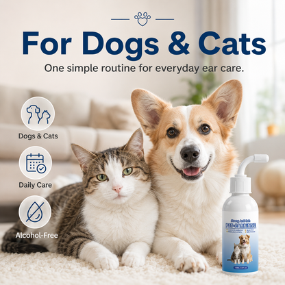 Gentle Pet Ear Cleaner Solution for Dogs & Cats
