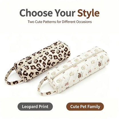 ✨ Quilted Travel Organizer Pouch – Cute, Spacious & Easy to Carry