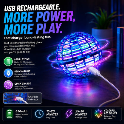 Flying Orb Ball – The Magic LED Boomerang Toy Everyone Loves