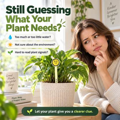 🌱 Smart Plant Care Sensor – 4-in-1 Emoji Plant Monitor