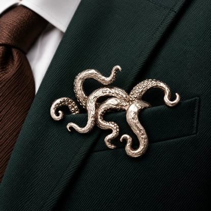 🐊✨ Luxury Sculpted Animal Brooch – Premium Statement Piece for Suits & Blazers