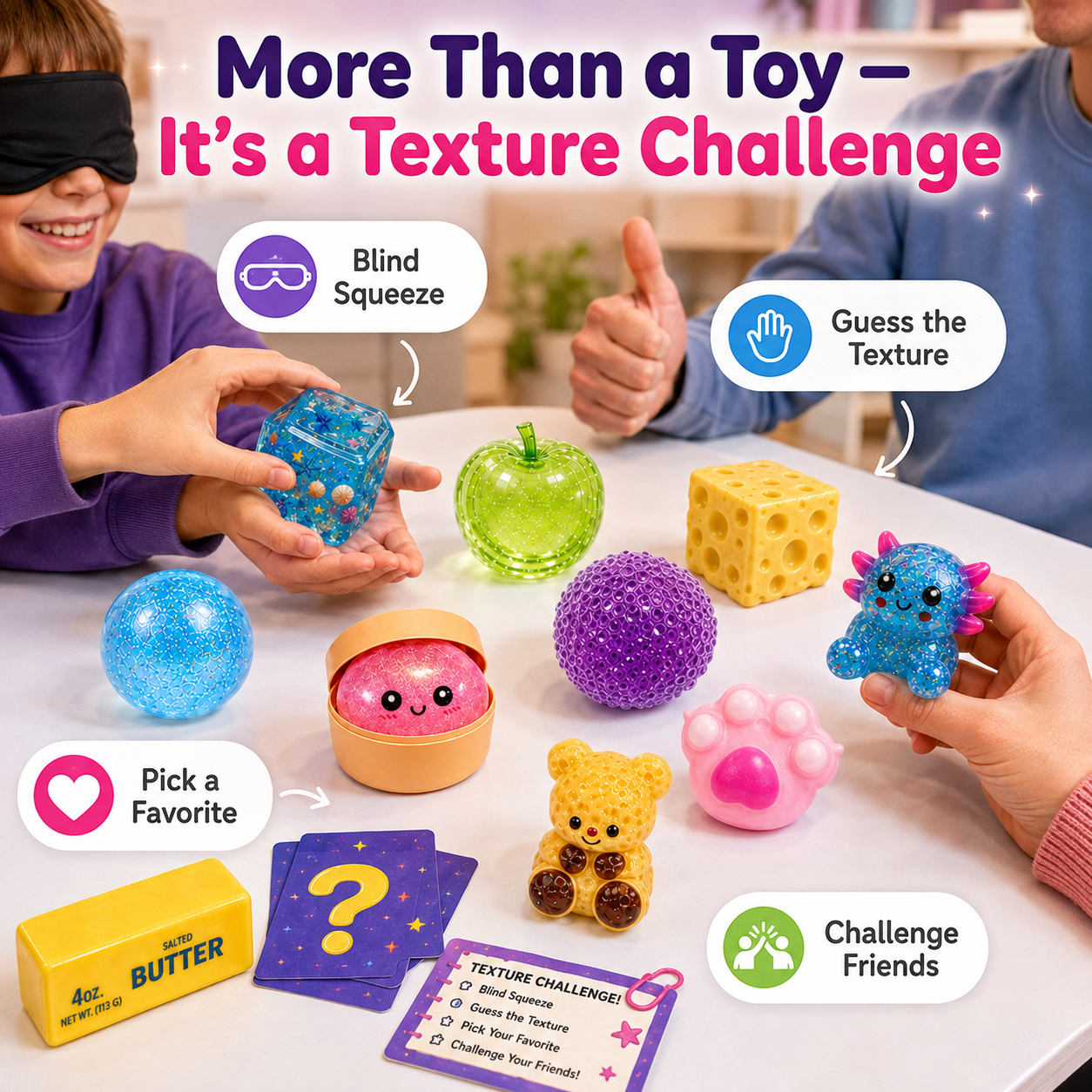 ✨ 10-Piece Mixed-Texture Squishy Set – Squeeze, Stretch & Discover the Fun!