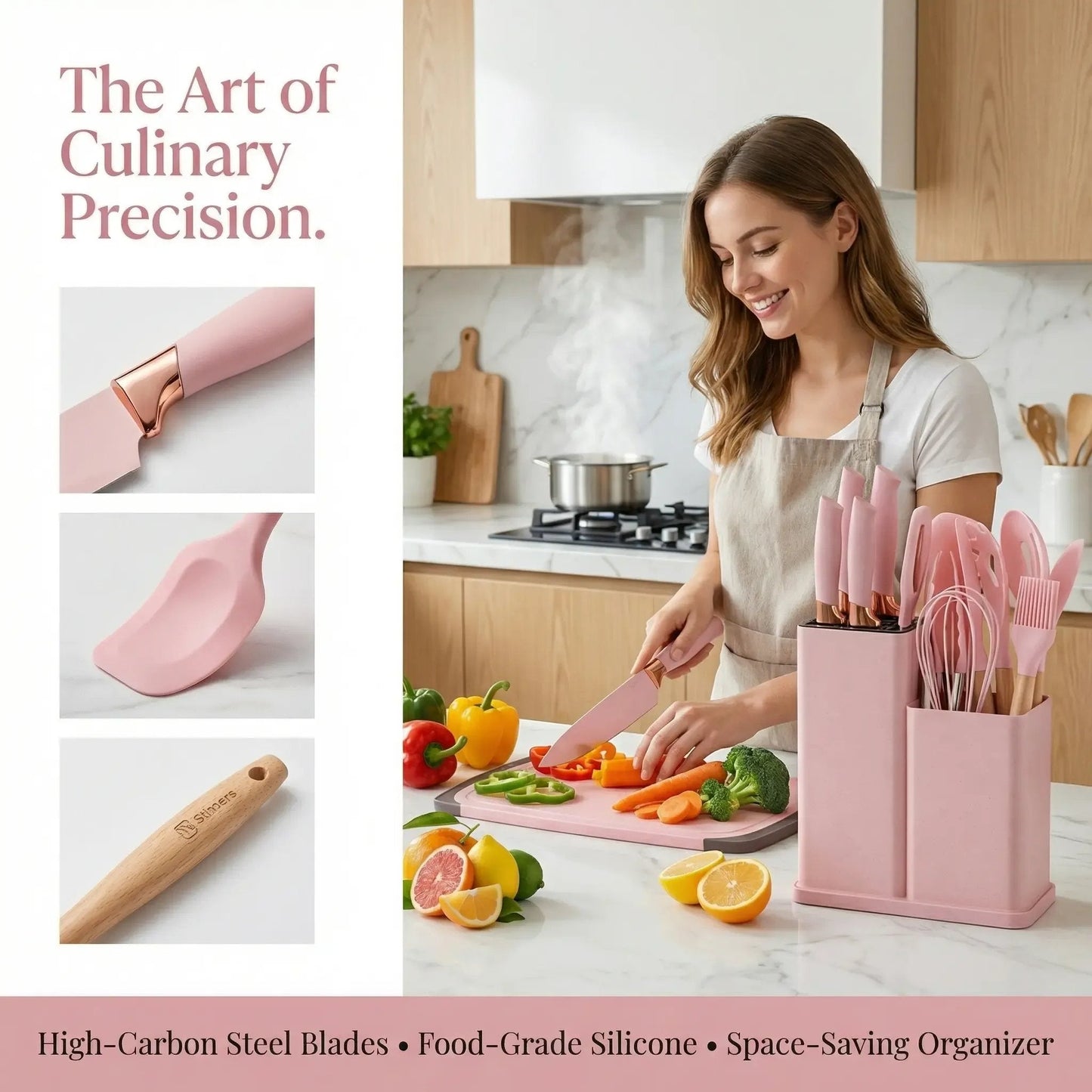 Hot Sale🔪 19-Piece Kitchen Knife & Utensil Set