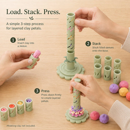 🌸 Stop Shaping Every Petal by Hand – Modular Clay Flower Maker