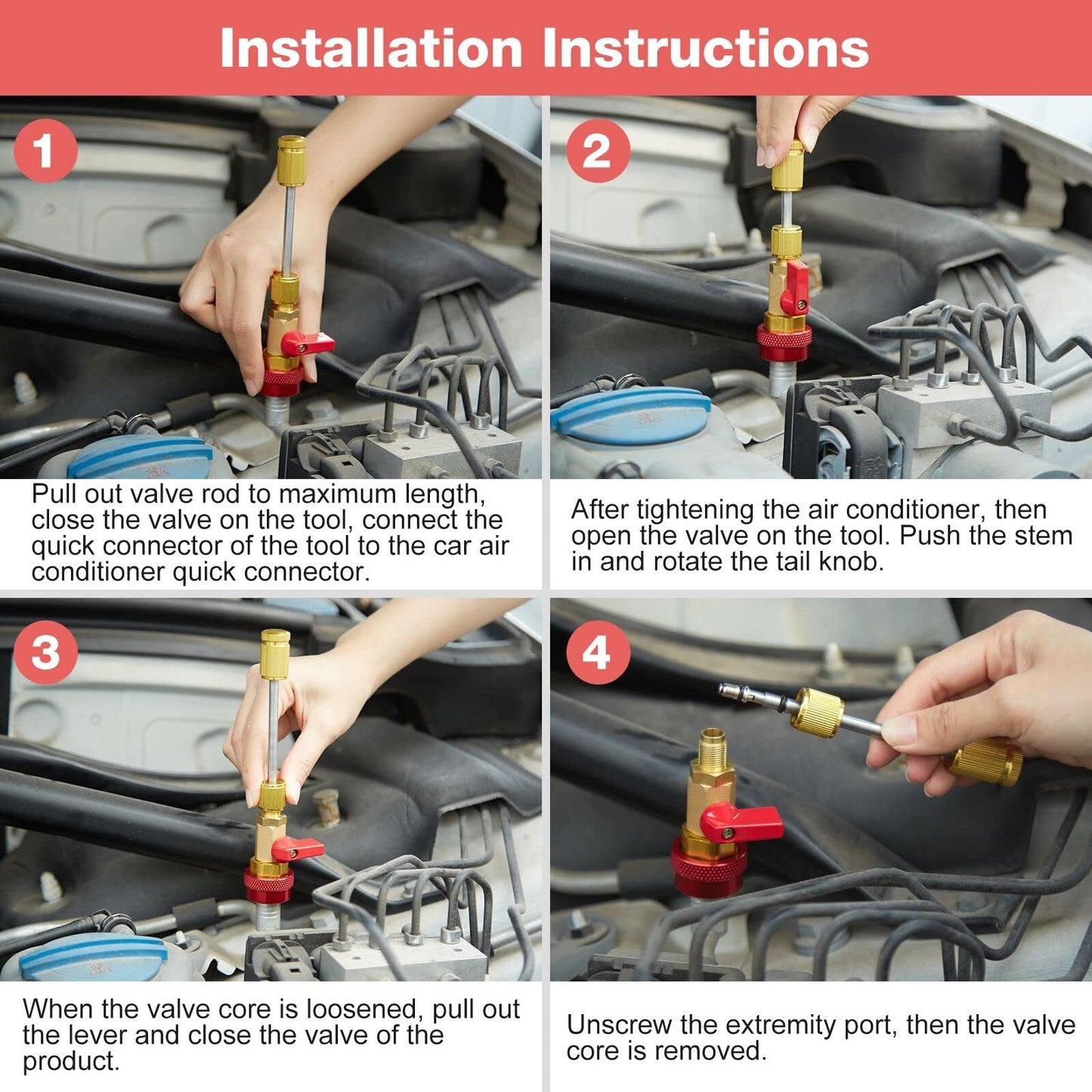 ✨🚗Home & Auto AC Valve Core Remover Installer Tool 💨