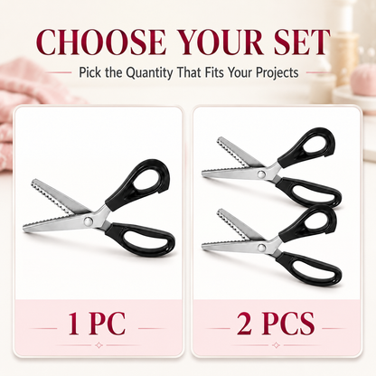 ✂️Stainless Steel Zig Zag Scissors with Serrated Teeth
