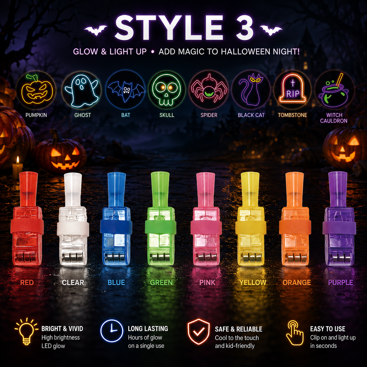 🎃Halloween Projection Finger Lights-Halloween Magic at Your Fingertip