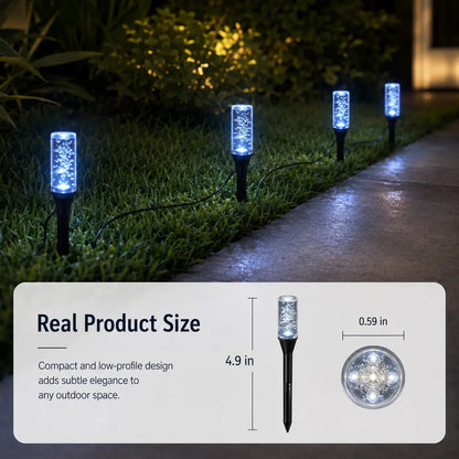 ☀️Set of 20 LED Solar Garden Stake Lights