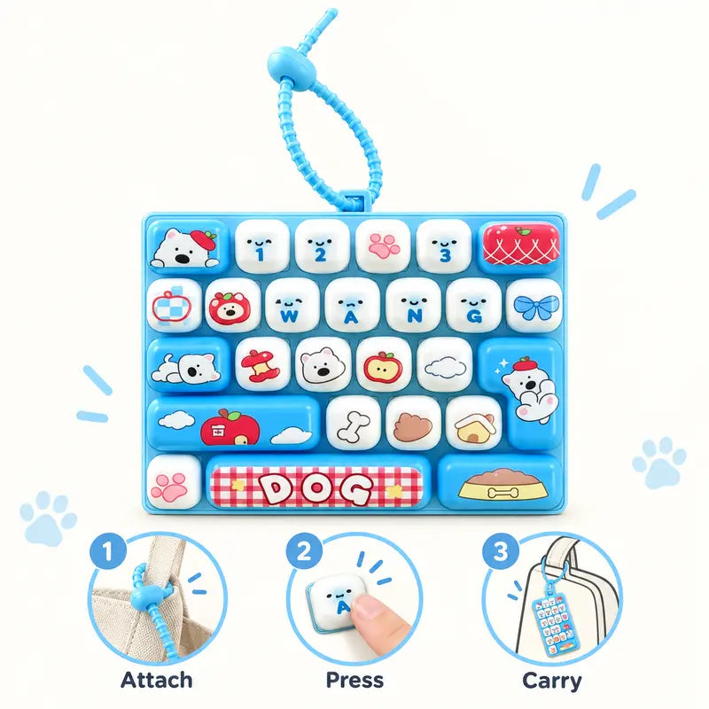 ⌨️ Cute Mini Keyboard Keychain – 4 Adorable Pastel Styles! 💕