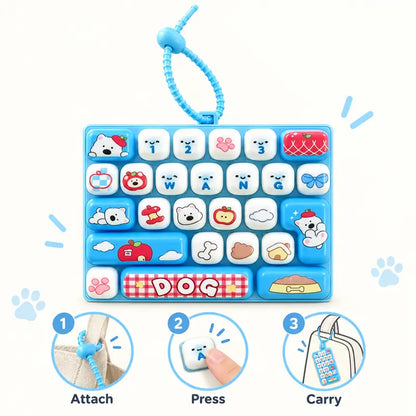 ⌨️ Cute Mini Keyboard Keychain – 4 Adorable Pastel Styles! 💕