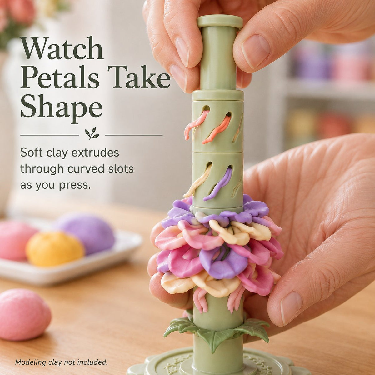 🌸 Stop Shaping Every Petal by Hand – Modular Clay Flower Maker