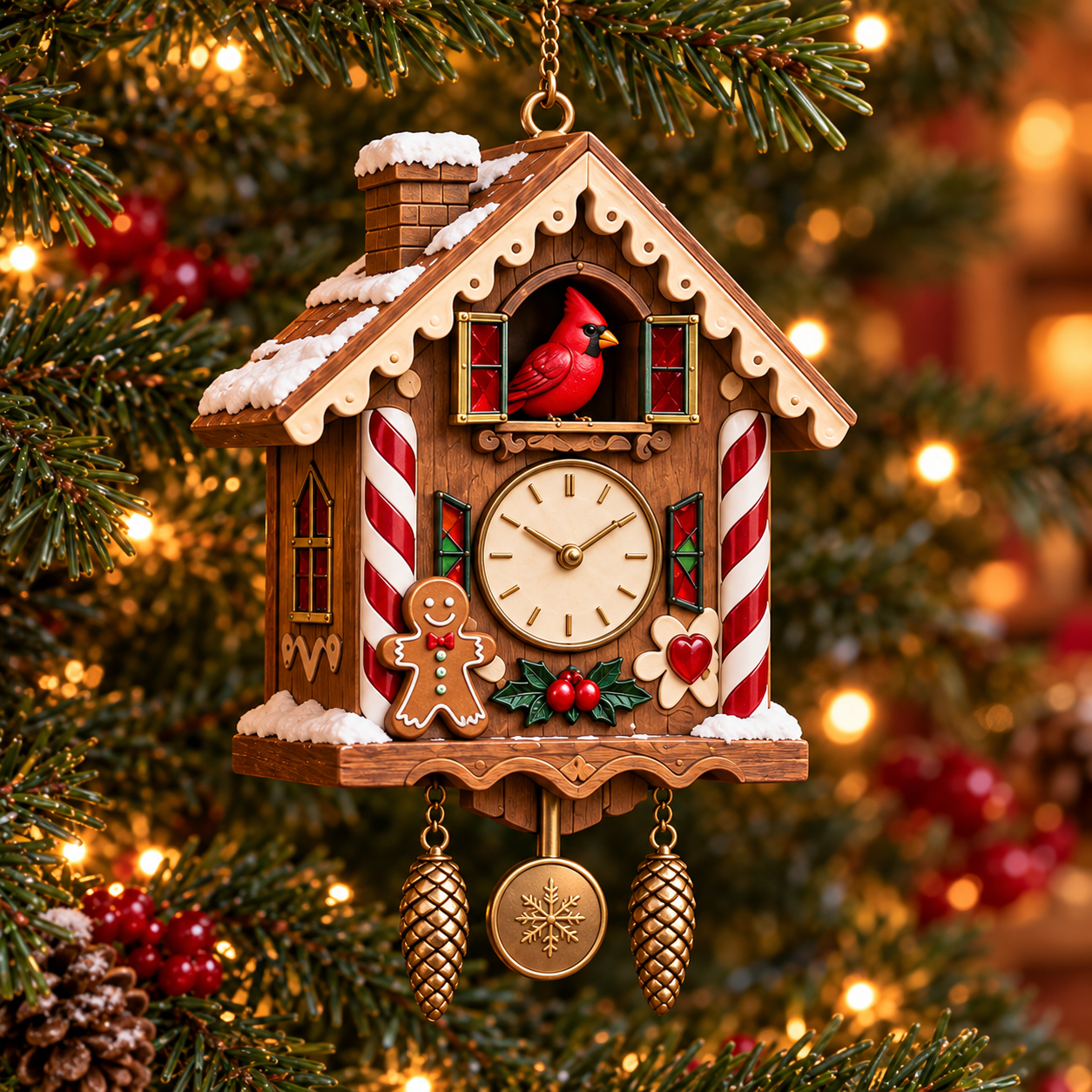 🍪 Gingerbread Christmas Cuckoo Clock