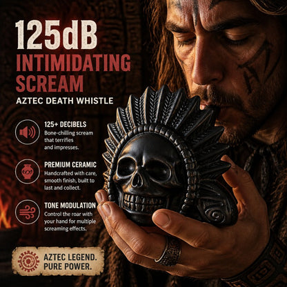 Ceramic Aztec Death Whistle