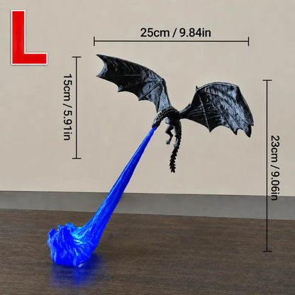 🔥 HOT SALE 🐉3D Fire-Breathing Dragon LED Display – Fantasy Bookshelf Decor with Glowing Flame