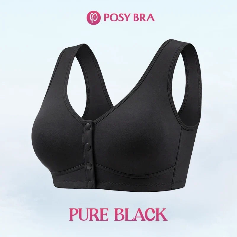 Posy Bra - Front Closure Breathable Cotton Lifting Bra for Seniors
