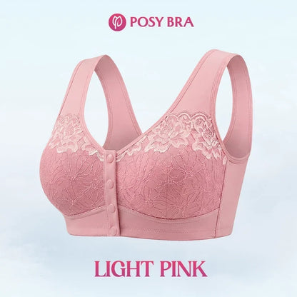 Posy Bra - Front Closure Breathable Cotton Lifting Bra for Seniors