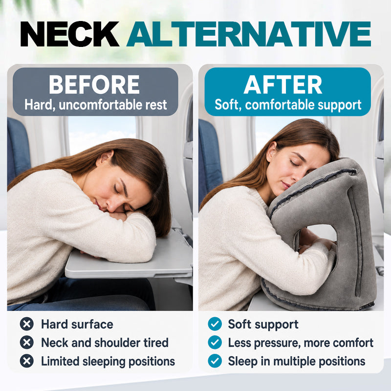 😴Portable Inflatable Airplane Sleep Pillow