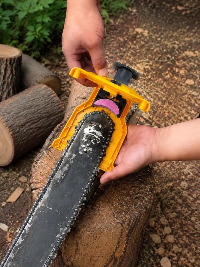 🔥 Last Day 50% OFF | Portable Chainsaw Sharpener with Bonus Whetstone | Fast On-Saw Sharpening Tool