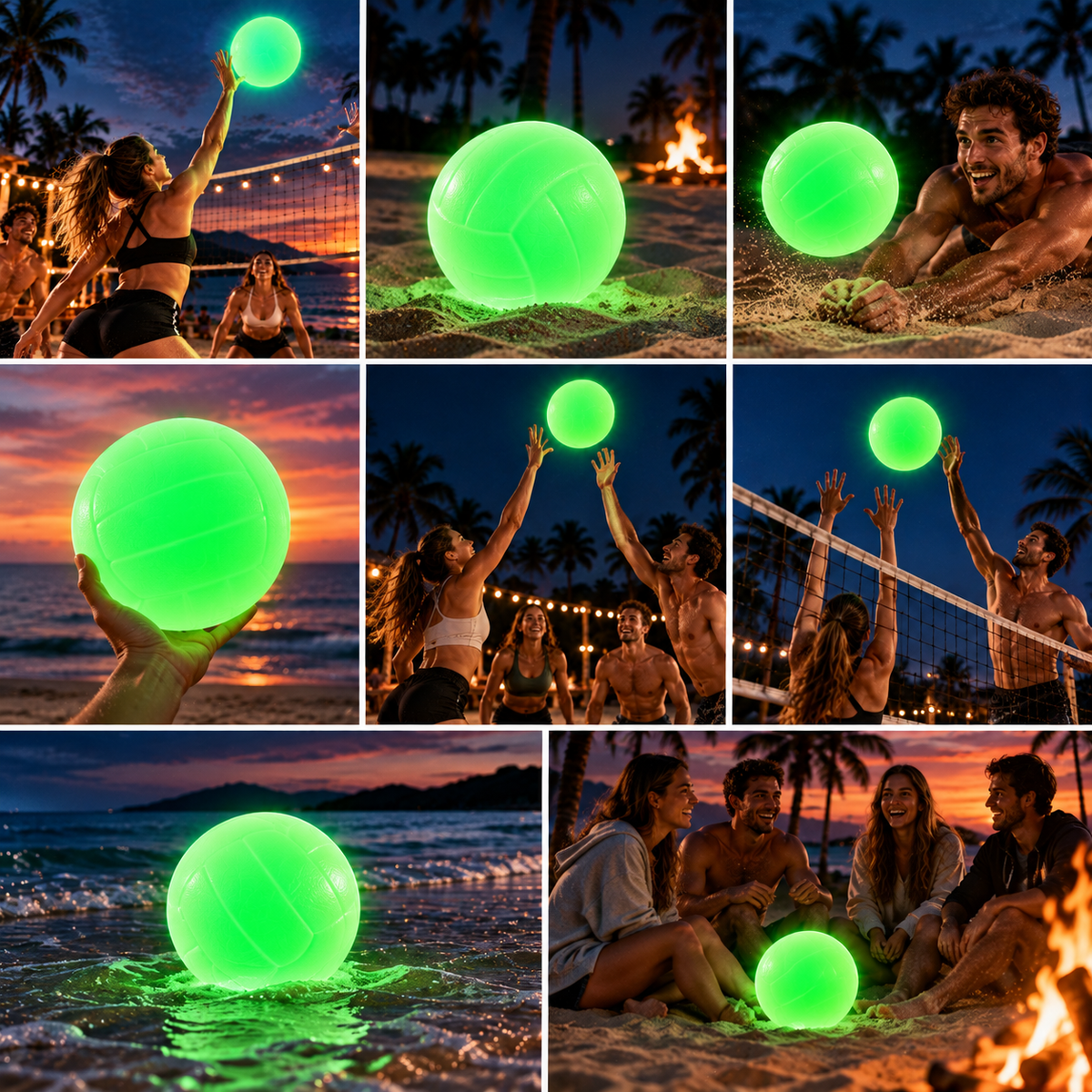 🏐 Glow-in-the-Dark Volleyball – Light Up Every Game After Sunset
