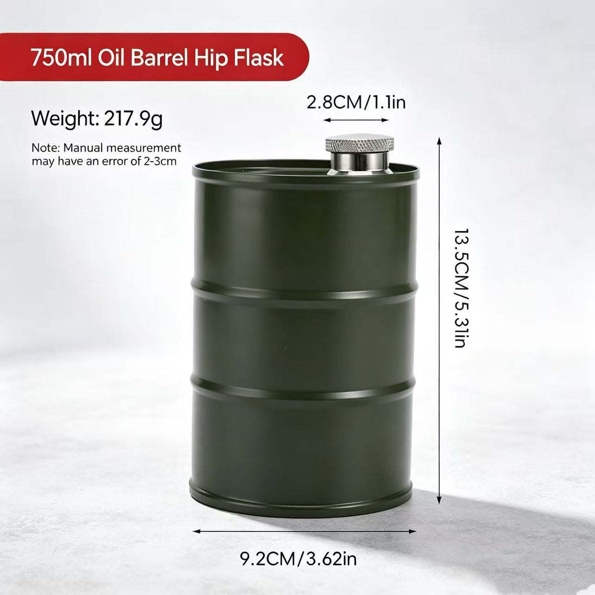 🛢️ Oil Drum Barrel Cup — Stainless Steel Industrial-Style Drinkware