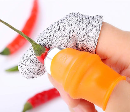Garden Thumb Harvesting Knife Set | One-Hand Vegetable Picking Tool