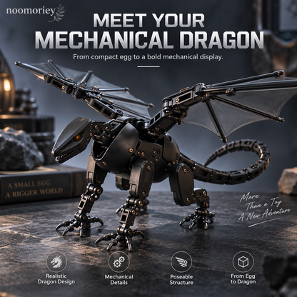 🐉 Mechanical Dragon Egg – Two-Form Fantasy Dragon Figure