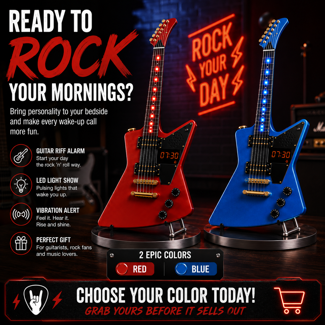 ⏰️Guitar Alarm Clock🎸