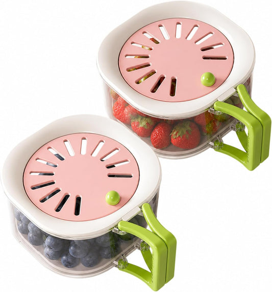2-in-1 Fruit Vegetable Storage Container