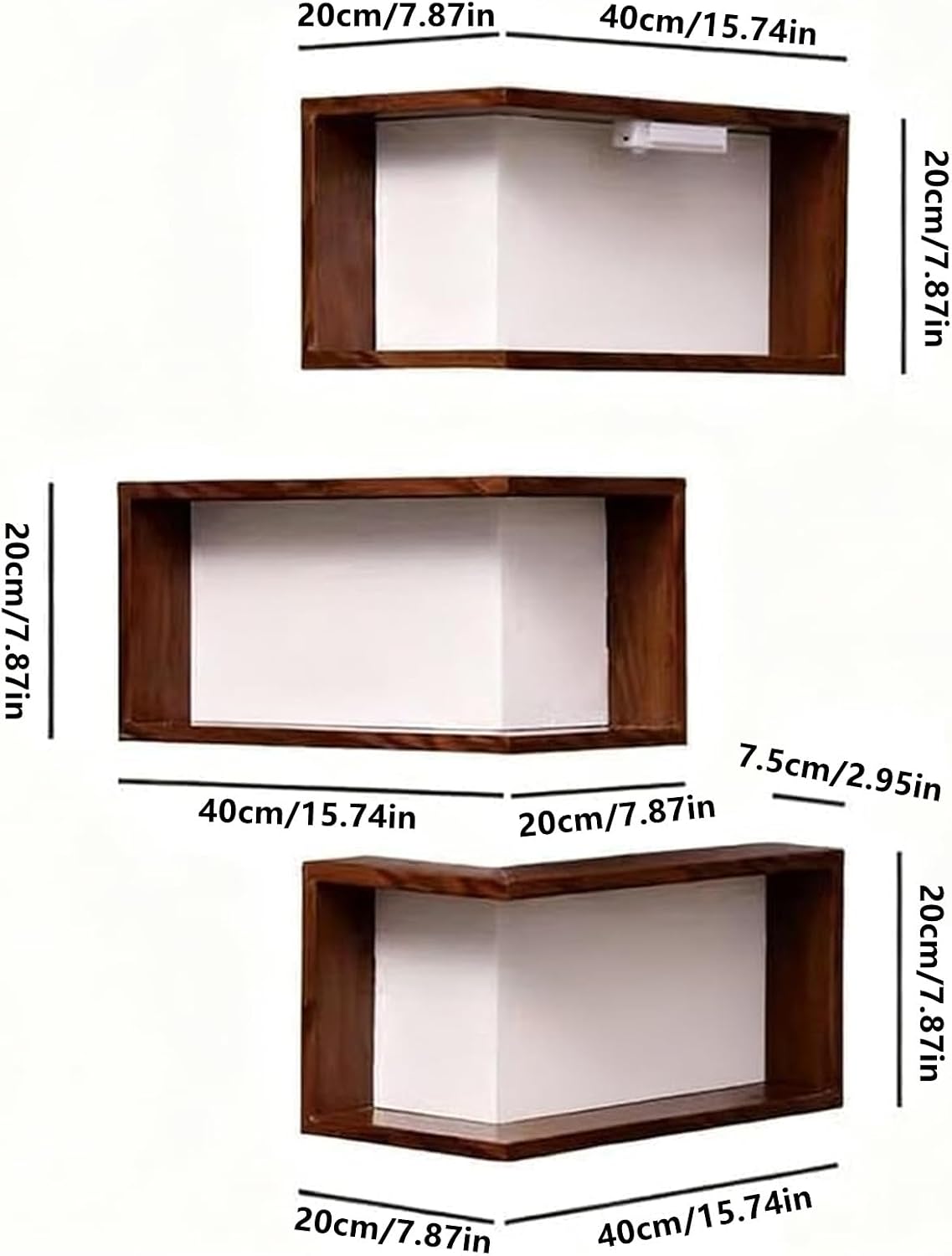 Smart corner light shelf dimensions