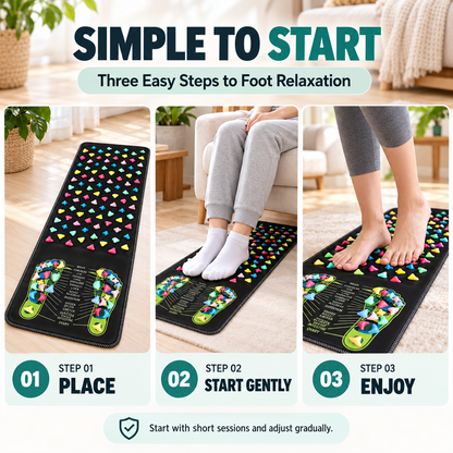 🦶 Acupressure Foot Massage Mat – A Relaxing At-Home Foot Reset