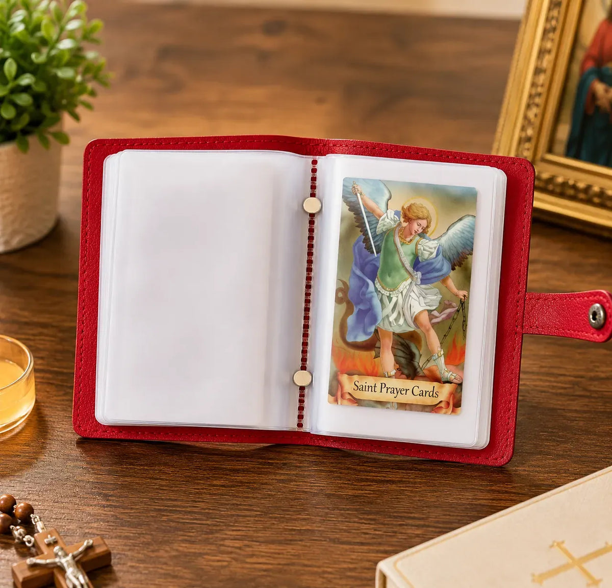 ✝️Catholic Holy Card Holder – Keep Your Favorite Prayer Cards Close