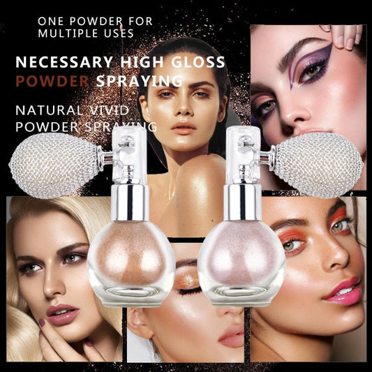 💯🔥Hot Sale 49% OFF-✨Spray Glitter Highlighters Makeup Accessory Hair Body Decor for Parties