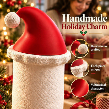 🎅 Santa Hat Paper Towel Holder – Cute Christmas Kitchen Decor 🎄