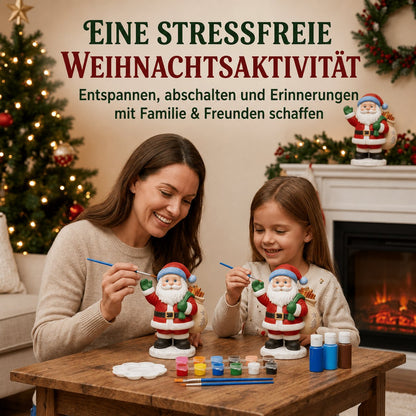 🎨 Anfängerfreundliches DIY-Weihnachtsfiguren-Malset | Gestalte deine eigene festliche Weihnachtsdekoration 🎄💕