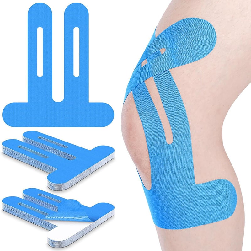 Pre-Cut Kinesiology Knee Tape – Flexible No-Cut Athletic Tape