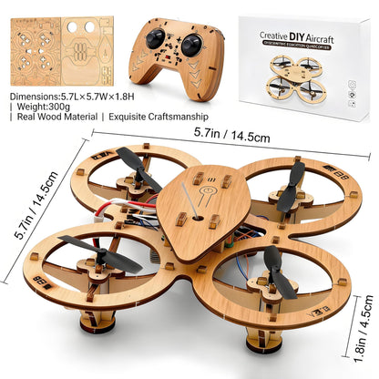 DIY Wooden Drone Kit — Build It. Fly It. Show It Off.