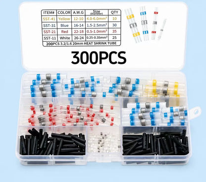 🔥 Waterproof Solder Seal Wire Connector Kit – Heat Shrink Self-Soldering Wire Repair Connectors