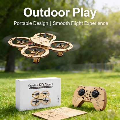 DIY Wooden Drone Kit — Build It. Fly It. Show It Off.
