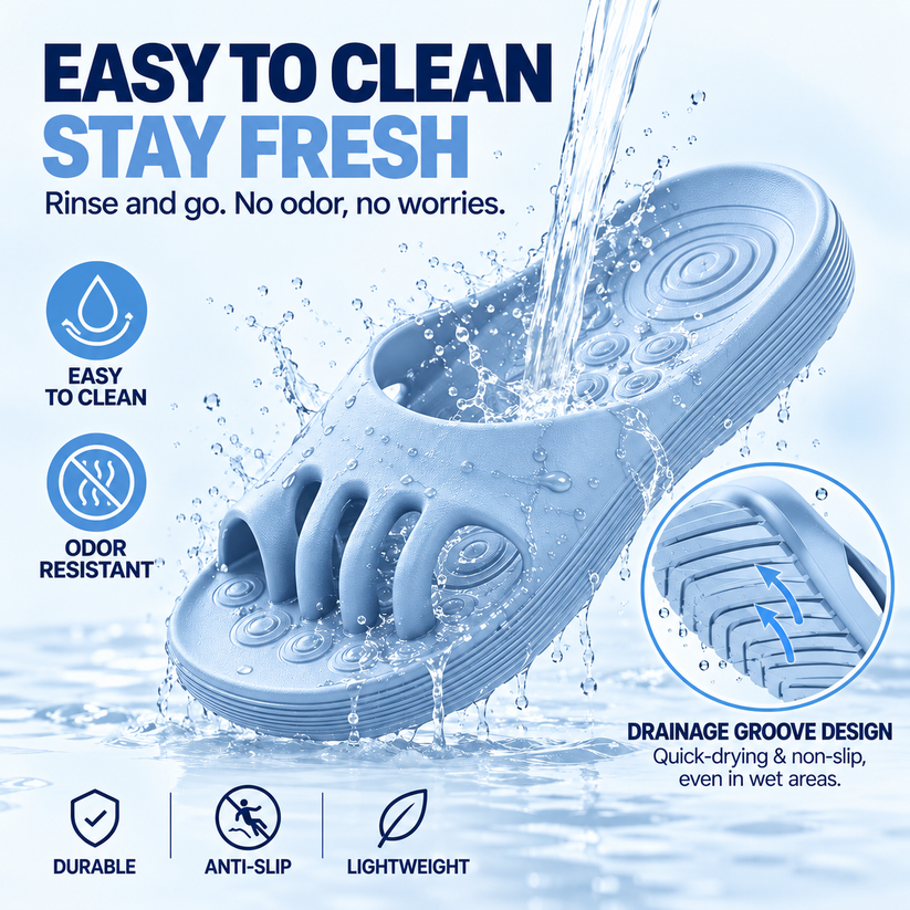 Toe Separator Comfort Slides – Cushioned Footbed & Built-In Toe Dividers