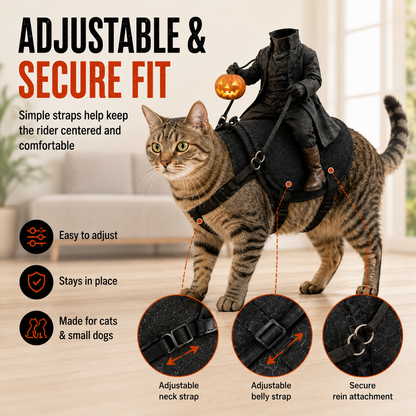 😺The Headless Horseman Rider™ Pet Costume🎃